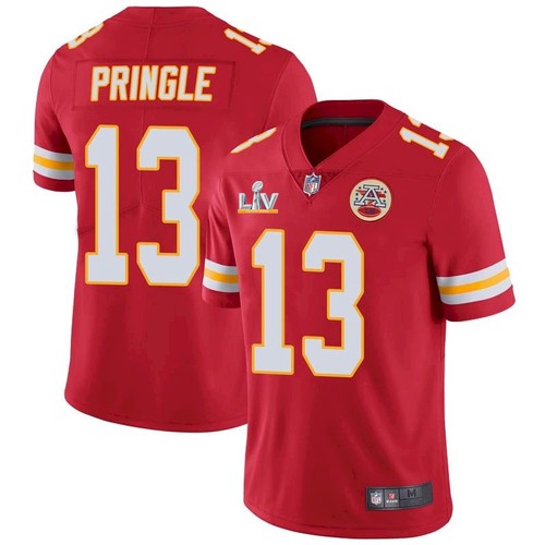Men's Kansas City Chiefs #13 Byron Pringle Red NFL 2021 Super Bowl LV Stitched Jersey